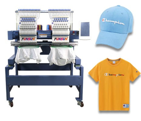 Funsun 2 Heads Embroidery Machine